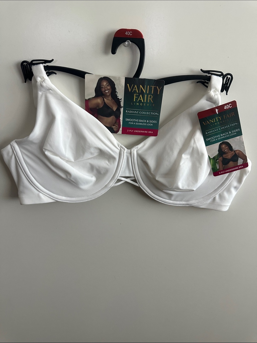 Vanity Fair Radiant Women's Underwire Bra - 2-Ply Back and Side Smoothing 40C - Picture 4 of 13